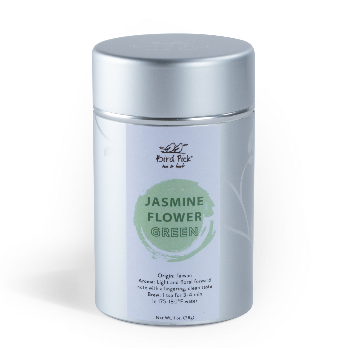 Jasmine Flower Green Silver Tin Collection