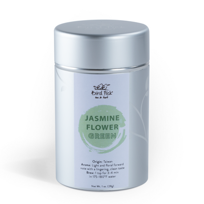 Jasmine Flower Green Silver Tin Collection