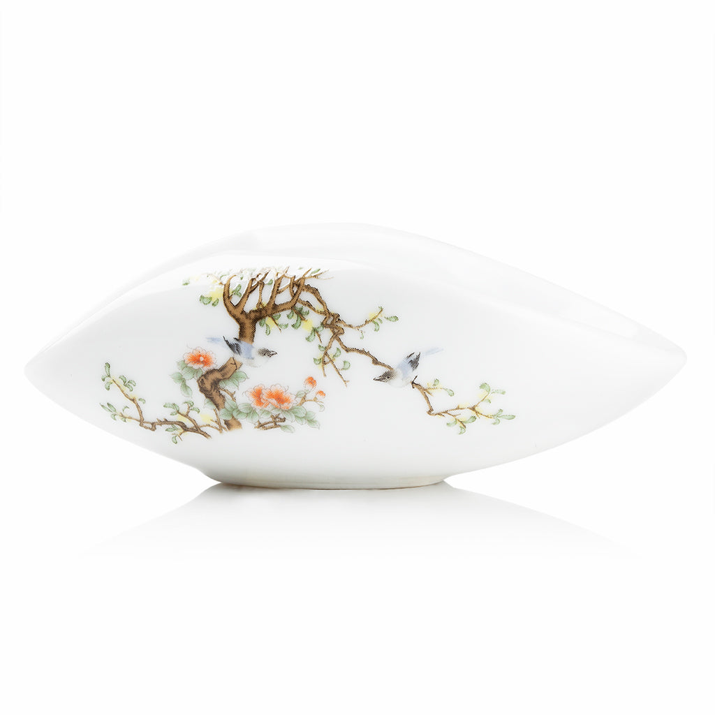 Ceramic Bird Floral Tea Scoop
